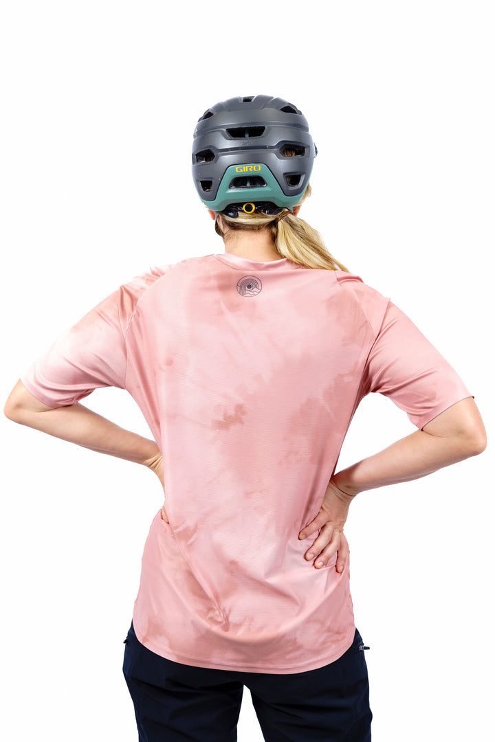 'Dusty Pink' Women's Mountain Bike Jersey - short sleeve oversized fit